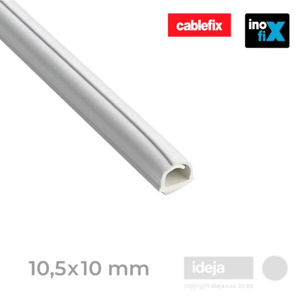 Kanalica Cablefix / 10,5×10 mm samoljepljiva savitljiva / bijela / 3m
