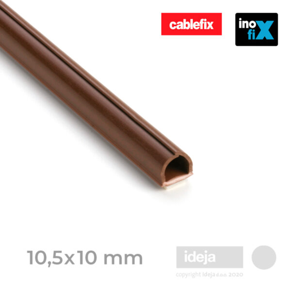 Kanalica Cablefix / 10,5×10 mm samoljepljiva savitljiva / smeđa / 3m
