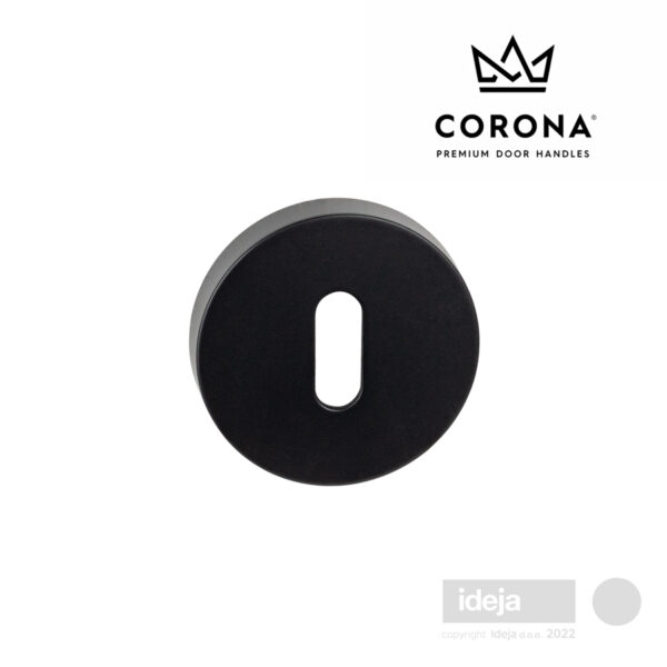 Rozeta-Corona-okrugla-crna-kljuc
