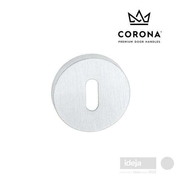 Rozeta-Corona-okrugla-krom-mat-kljuc