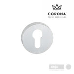 Rozeta-Corona-okrugla-krom-mat-cilindar