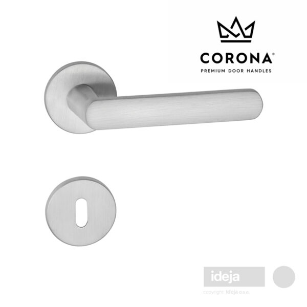 Kvaka-Corona-Icona-R-krom-mat-slim-okrugla-rozeta-kljuc