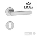 Kvaka-Corona-Icona-R-krom-mat-slim-okrugla-rozeta-cilindar-