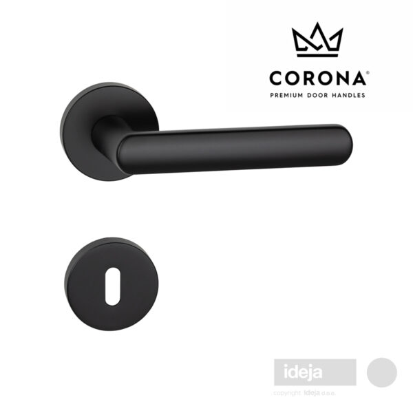 Kvaka-Corona-Icona-R-crna-okrugla-rozeta-kljuc