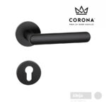 Kvaka-Corona-Icona-R-crna-okrugla-rozeta-cilindar