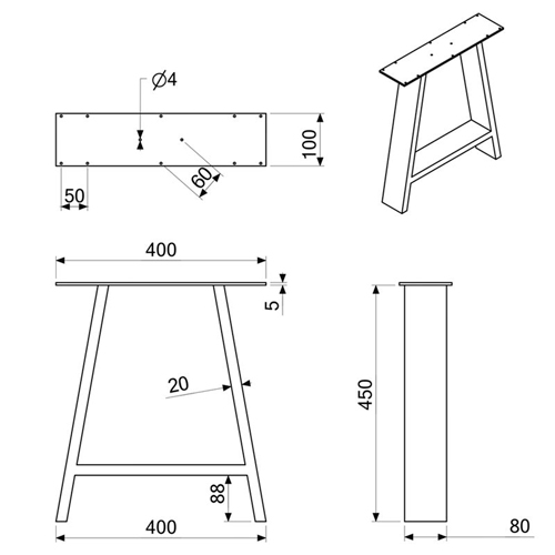 The-Aurelion-leg-for-coffe-table-bench-black-sketch