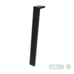 Crna metalna nogica za stol visine 71 cm, modela 'Simplex' s pločom za montažu na gornjem dijelu.