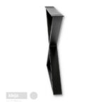 Crna metalna noga za stol Style, visine 71 cm sa montažnom pločom na gornjem dijelu noge.