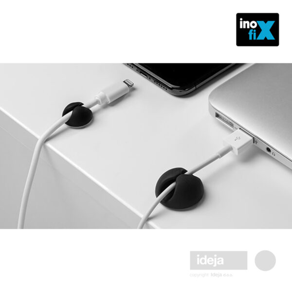 Inofix-jednostruki-mali-držač-za-kablove-crno-bijeli-7100-1-upotreba